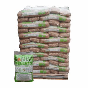 Palette de 65 sacs de granulés de bois Robust Pellets